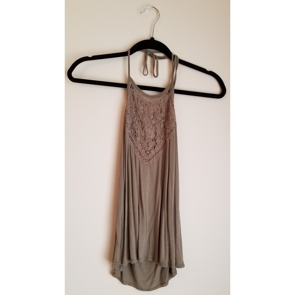 O'Neill | Olive Green Halter Tank Top Small